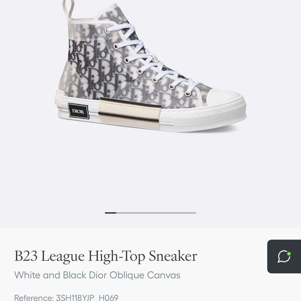 Dior High-Top Sneakers in Black and White